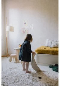 Svetlosivý prateľný ručne tkaný bavlnený detský koberec 130x135 cm Bunny – Lorena Canals