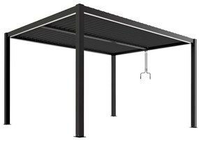 Hliníková pergola Lotan 300x400 cm - čierna