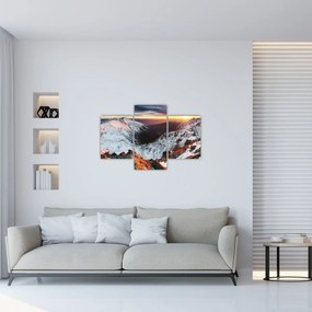 Obraz - Zimná horská panoráma (90x60 cm)