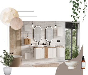 Comad Kúpeľňová skrinka pod umývadlo Nova White 80 biela