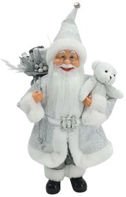 Dekorácia Santa Claus Strieborný 40cm