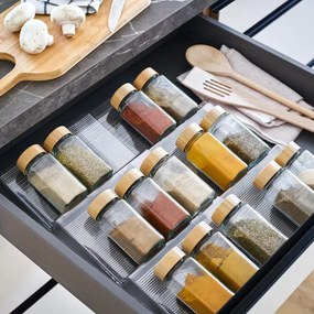 Zeller Present Organizér na korenky do zásuvky, schodíky 2ks COMPACTA - 41,3 x 19,5–38 x 3,2 cm