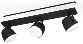 Eglo 390045 - Bodové svietidlo UPANEMA 3xE27/28W/230V čierna