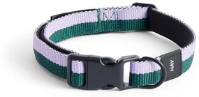HAY Obojok pre psa Dogs Collar Flat S/M, lavender/green