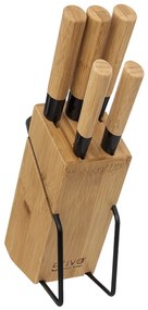 Sada nožov v stojane Bamboo 5ks