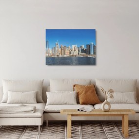Sklenený obraz - Manhattan v New Yorku (70x50 cm)