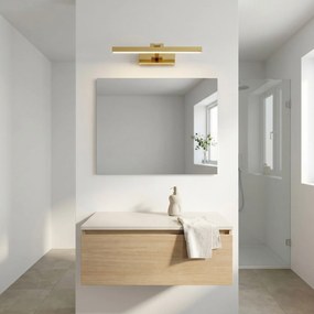 Toolight Toolight, LED kúpeľňové svietidlo, 400 mm, 6W, 4000K, 500lm, zlatá lesklá, APP1860-1W, OSW-66013