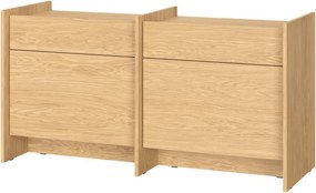 Komoda v dekore duba v prírodnej farbe 146x76x51 cm Hido – noo.ma