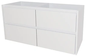 Mereo, Mereo Opto, kúpeľňová skrinka 121 cm, Multidecor, Biela Arctic, MER-CN993SBIAA