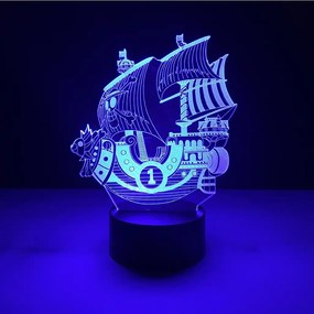 3Dmix 3D-MTV051 - Motív pre 3D LED nočnú lampu - Loď - Pirátska plachetnica