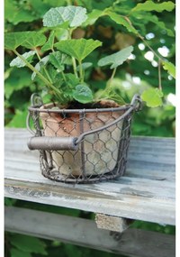 Terakotový ručne vyrobený kvetináč ø 12 cm – Esschert Design