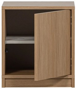 Modulárna knižnica v dekore duba v prírodnej farbe 227x243 cm Modulair – vtwonen