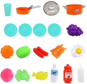 MULTISTORE Detská kuchynka s parným generátorom, LED a 42 doplnkami