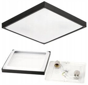 BERGE Stropné LED svietidlo LARI-S BLACK - 2xE27 IP20 + 2x E27 10W sviečka - neutrálna biela