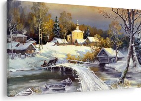 Obraz - Zimné mestečko (90x60 cm)