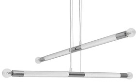 Luster na lanku BASTONE WHITE 4xE14/40W/230V