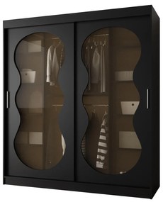 Šatníková skriňa 180 cm Boomer 3 (čierna). Akcia -20%. Vlastná spoľahlivá doprava až k Vám domov. 1126274