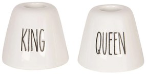2ks držiak na zubnú kefku kráľ / kráľovná - Ø 6 * 4/6 * 4 cm