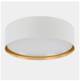Stropné svietidlo BILBAO 4xE27/15W/230V pr. 60 cm biela/zlatá