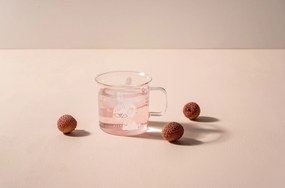 Hrnček Muurla Muminovci Mumintroll sklenený 350 ml transparentný
