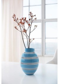 Modrá keramická váza Kähler Design Nuovo, výška 30 cm