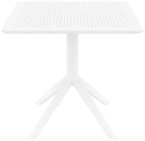 Stôl Sky 80 - v74 x 80 x 80 cm - Biela