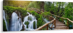 Obraz - Plitvické jazerá (120x50 cm)