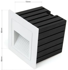 Orion AL 11-1217 - LED vestavné svietidlo LORO LED/2W/230V IP65 biele