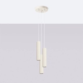 Krémové závesné svietidlo ø 19,5 cm Gleam – Sollux