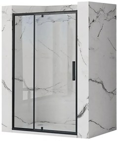 Sprchové dvere Rapid Swing 120x195 black Rea K6413