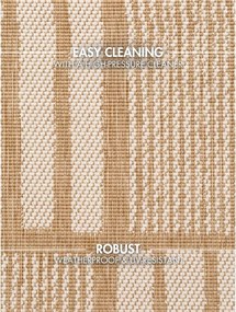 Krémovobiely/v prírodnej farbe vnútorný a vonkajší koberec 200x300 cm Haringey Allington – Ted Baker