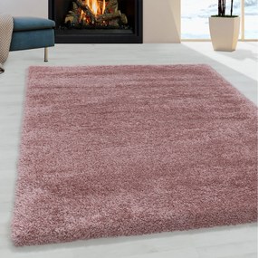 Ayyildiz koberce Kusový koberec Fluffy Shaggy 3500 rose - 280x370 cm