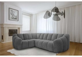 Sivá rohová pohovka (ľavý roh/do L) Shell – Miuform