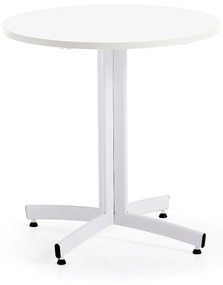Okrúhly stôl SANNA, Ø700x720 mm, biela