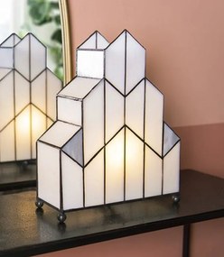 Stolová lampa Tiffany v neobvyklom tvare Crame - 30*4*25 cm