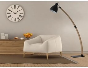 Stojacia lampa 1xE27/60W/230V jaseň/čierna