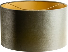 Zamatový tienidlo zelené so zlatým vnútorným 35/35/20