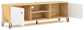 Televízny stolík SULA dub artisan/biela