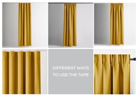 Žltý zatemňovací termo záves 140x245 cm Pleat – Restilo
