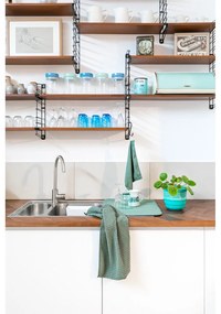 Súprava 2 zelených kuchynských utierok z mikrovlákna Tiseco Home Studio, 60 x 40 cm