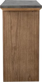 Konzolový stolík s kovovou doskou v prírodnej farbe 40x110 cm Riva – Bloomingville