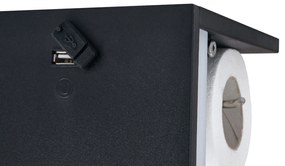 BERGE LED držiak na toaletný papier s USB 5W - studená biela