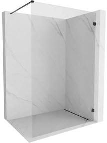 Mexen Lunar sprchová stena pravá 140 x 200 cm, 8mm číre sklo, čierna matná, 830-140-000-70-00-P