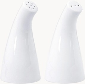 Ručne vyrobená porcelánová soľnička a korenička Urbino, 2 ks