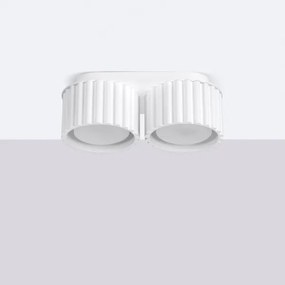 Sollux  SL.1783 - Bodové svietidlo AURA 2xGX53/10W/230V biela