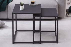Sada 2 odkladacích kovoých stolíkov Dura Steel 40cm