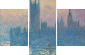 Obraz - Claude Monet, The Houses of Parliament, Sunset, reprodukcia (90x60 cm)