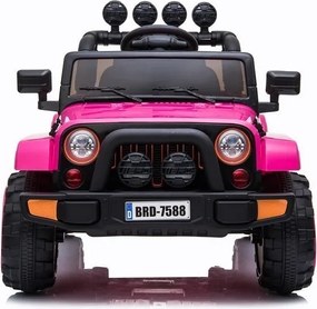 LEAN CARS Jeep BRD-7588 Ružové auto na batérie 4x4