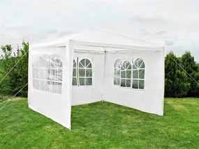 Malatec Záhradné párty stan 3 x 3 m, 4 bočné steny, biely, 5524