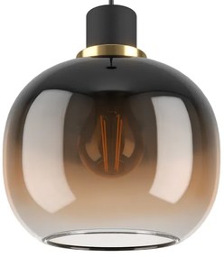 Eglo 99614 - Luster na lanku OILELLA 1xE27/40W/230V hnedá